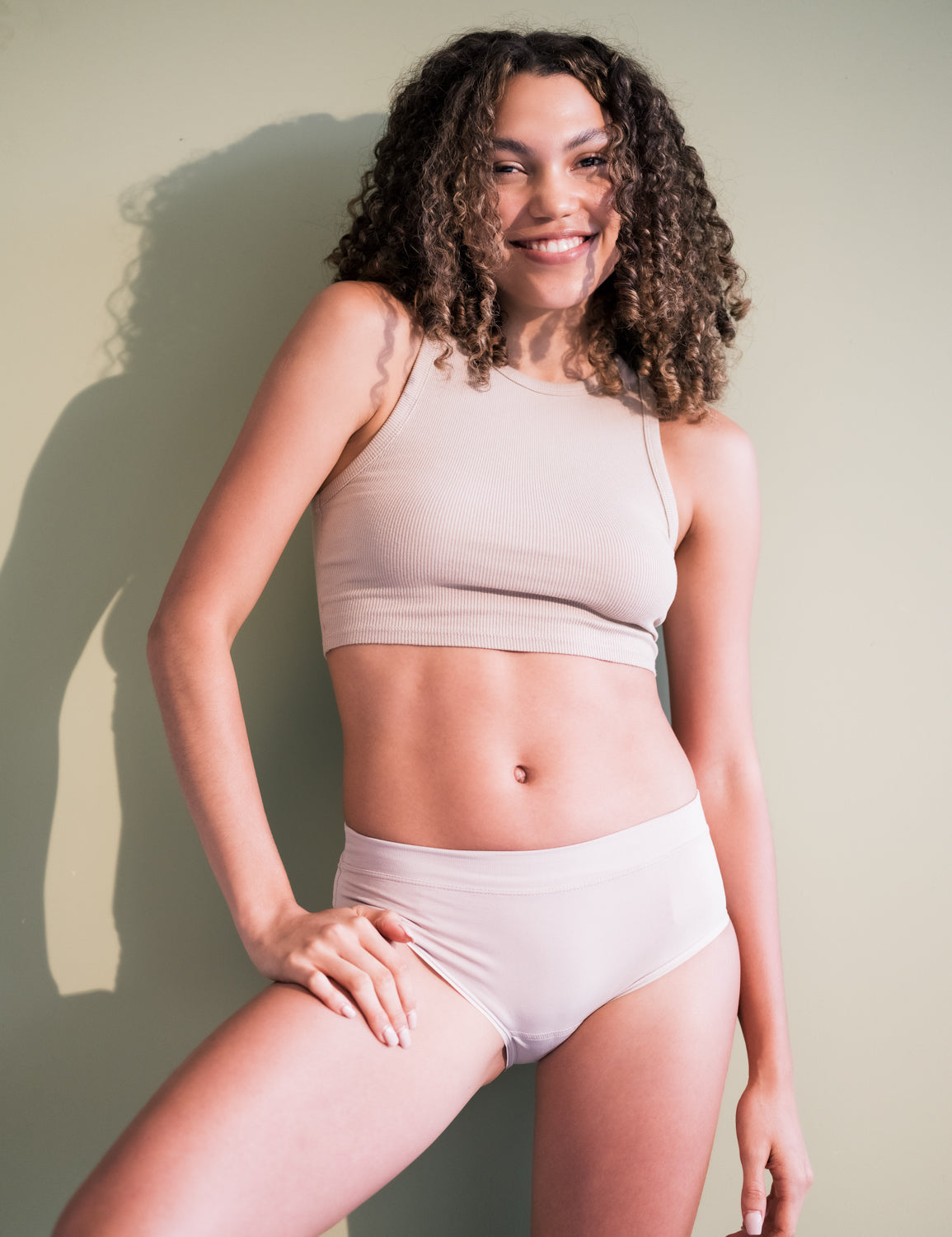 Moderate absorbent underwear - beige