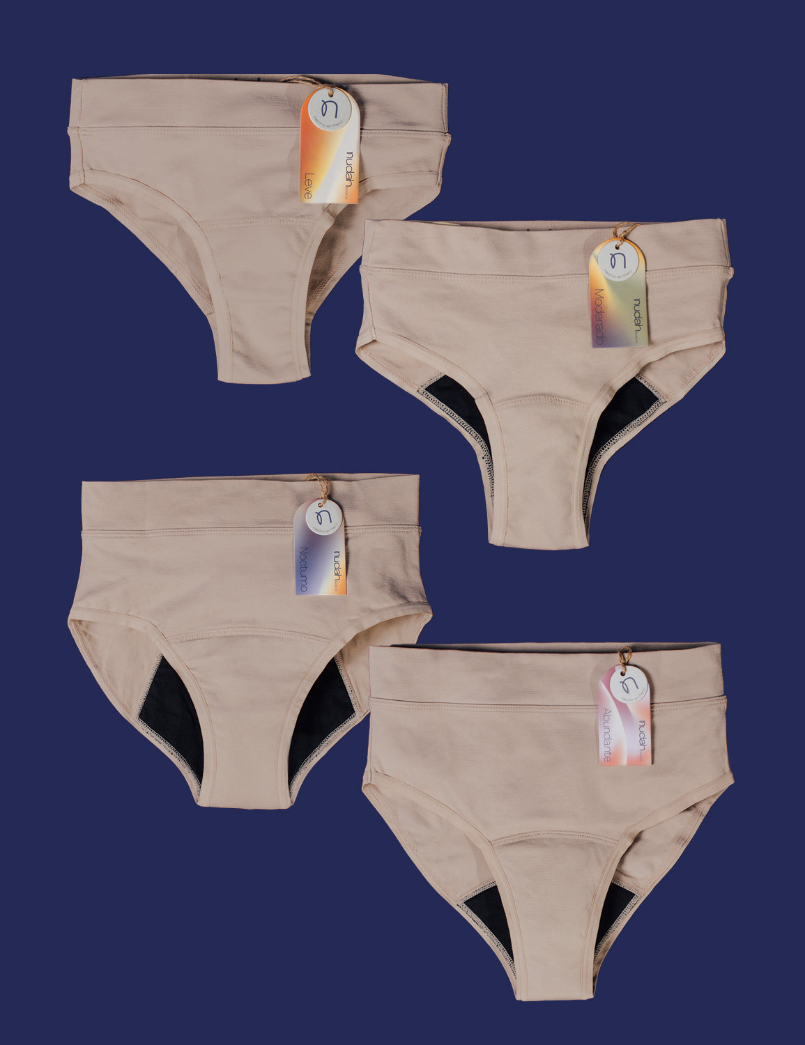 Mixed 4-pack - beige